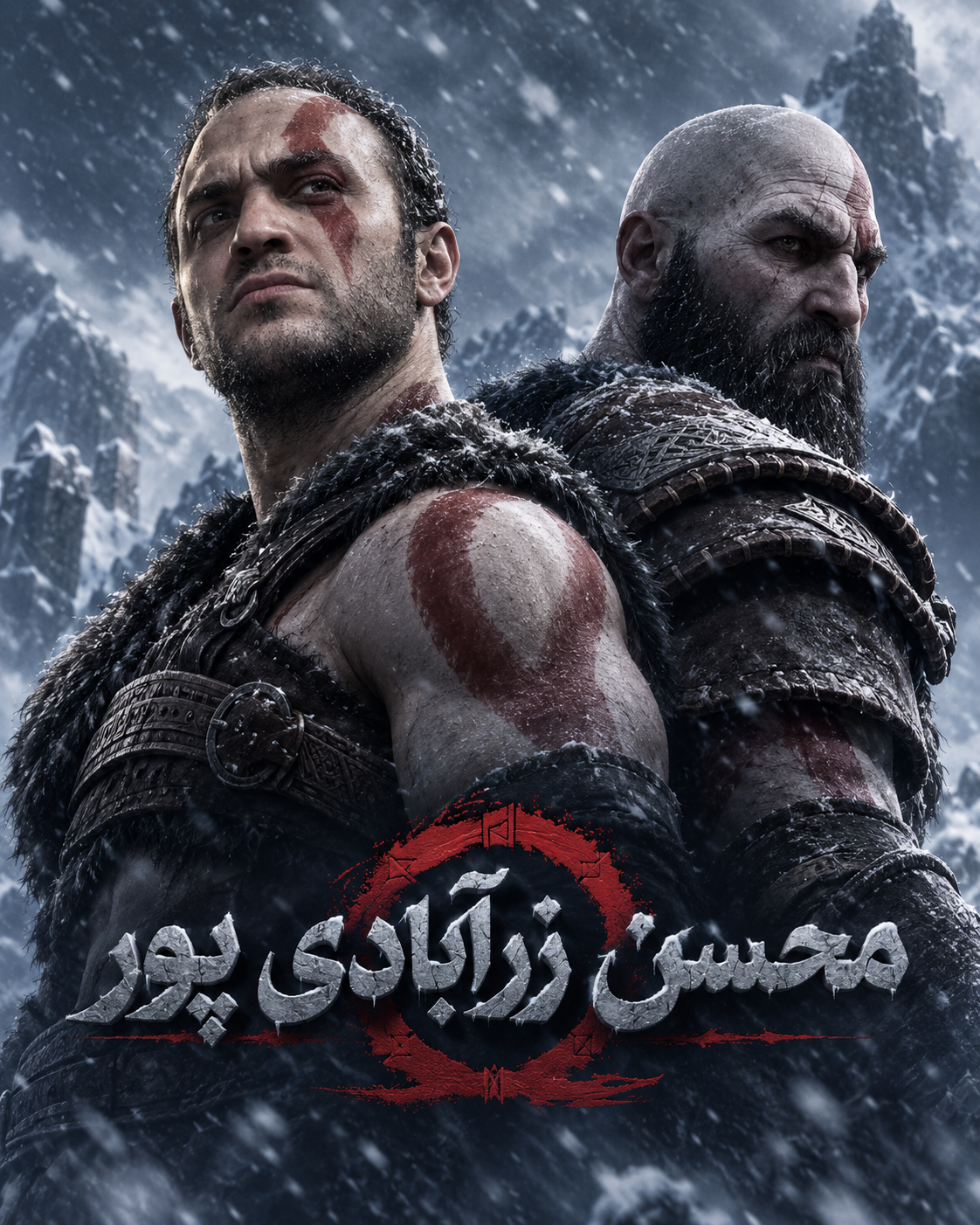 محسن زرآبادی پور دوبلور کریتوس در دوبله فارسی خدای جنگ پلی فا